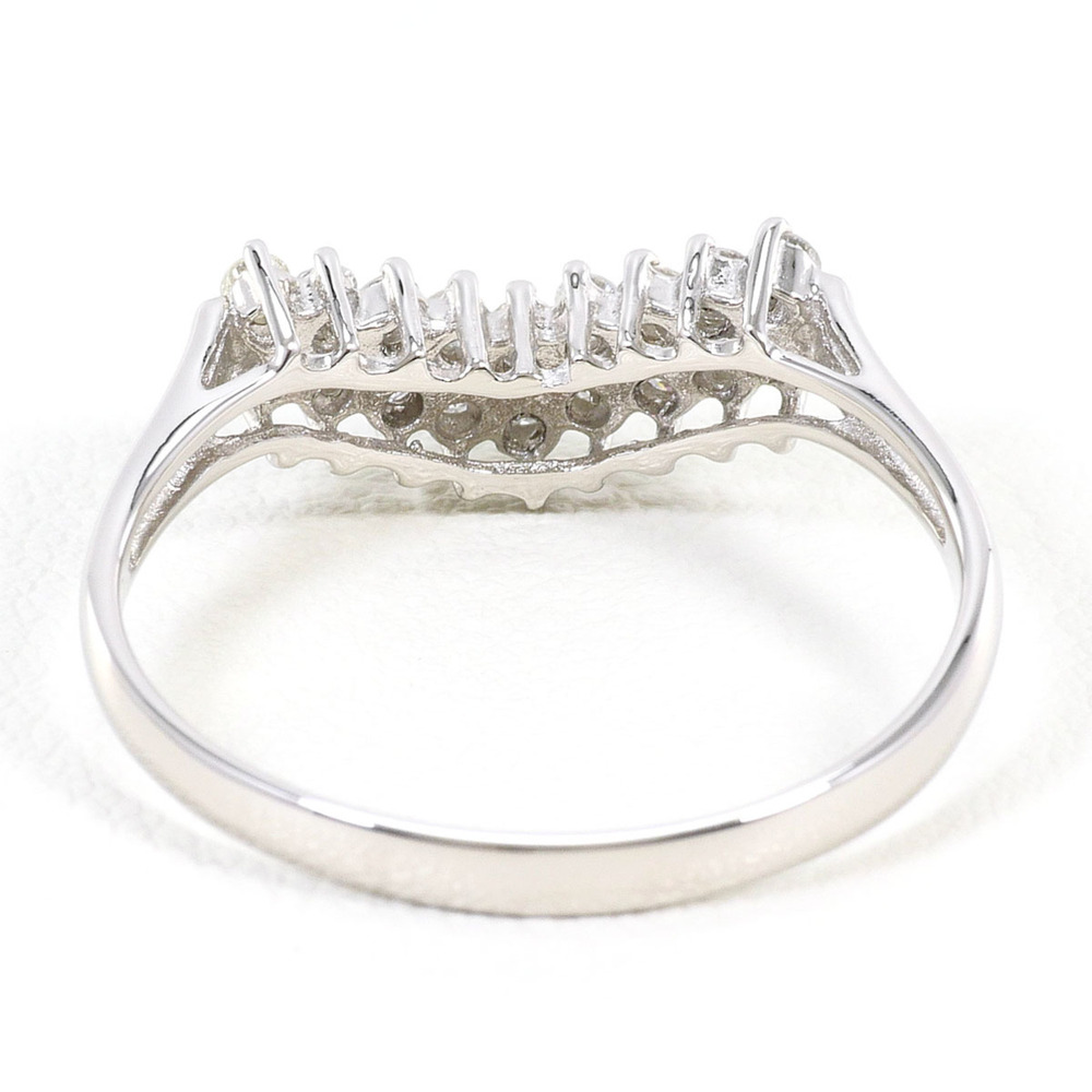 VINTAGE Silver Diamond Ring - Picture 3 of 7